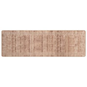 vidaXL Vloerkleedloper MARSA Beige en goud 80 x 450 cm, Verzenden, Nieuw, Wit