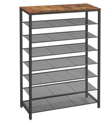 Hoog Schoenenrek met 7 Lagen – Stevig Metalen Frame, Verzenden, Nieuw