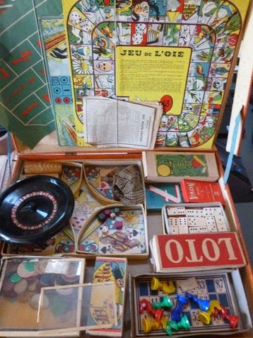 Laurent - Speelgoed Coffret de jeux de société des années 20