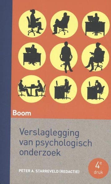 9789024402632 Verslaglegging van psychologisch onderzoek, Boeken, Verzenden, Zo goed als nieuw, Peter Starreveld