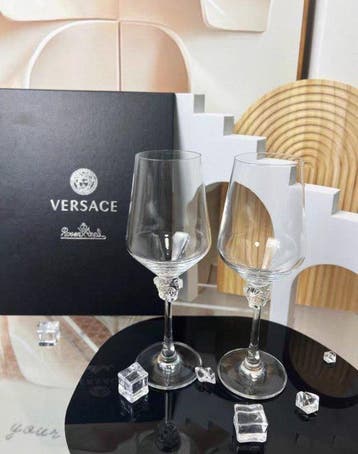 Rosenthal, Versace - Wijnglas (2) - Kristal, Glas, Antiek en Kunst