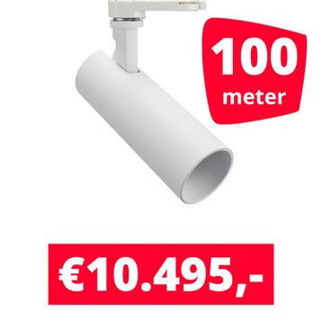*TIP* LED Railverlichting Meteora Wit 100 spots + 100M rails, Ophalen of Verzenden