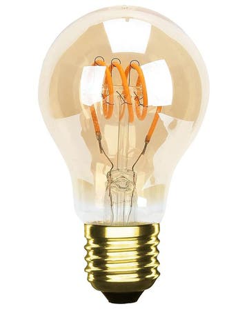 LED Filament E27 Peer dimbaar Amber 4W 2200K, Verzenden, Nieuw, E27 (groot)