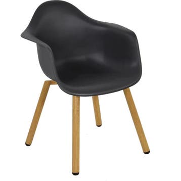 Kuip Tuinstoel   Kunststof  Albert  Zwart  Garden Interiors, Tuin en Terras, Tuinstoelen, Verzenden, Nieuw