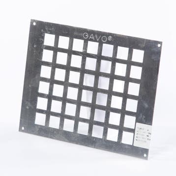 OUTLET Gavo Ventilatieplaat enkel rij aluminium 25 x 20cm, Ophalen of Verzenden, Nieuw