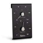 Beauty &amp; Care Thermo-/Hygrometer zwart alu 1 st..  new, Ophalen of Verzenden, Nieuw, Fins of Traditioneel