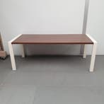 Ahrend Portal bureau - 200x80 cm - bruin eiken blad/wit fram, Huis en Inrichting, Bureaus, Ophalen of Verzenden, Nieuw