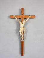 Kruis - Hout, Aardewerk - 1940-1950 - XXL houten kruis 60 cm