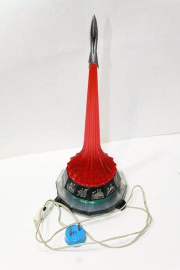Yuzhmash USSR Nachtlamp Space Era tot het 23e congres van, Antiek en Kunst