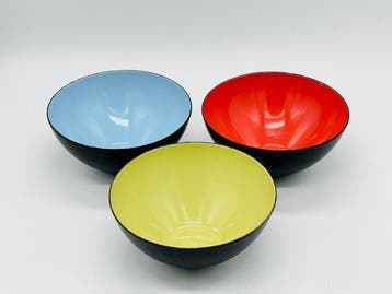 Glud & Marstrand - Herbert Krenchel - Kom (3) - Emaille - 3, Antiek en Kunst, Antiek | Meubels | Stoelen en Banken