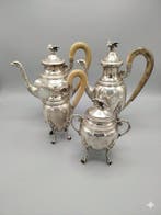 Peruggia & C. - Theeservies (4) - .800 zilver, Antiek en Kunst, Antiek | Goud en Zilver