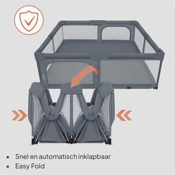 Lionelo Florence Easy Fold XL – Grondbox / Baby Box 180×200, Verzenden, Nieuw