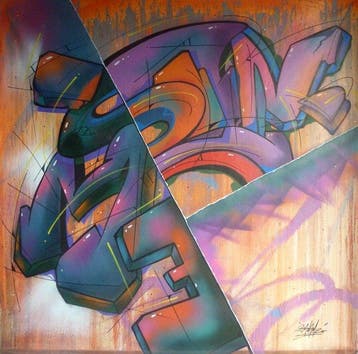 saname (1980) - Trace n°2521, Antiek en Kunst