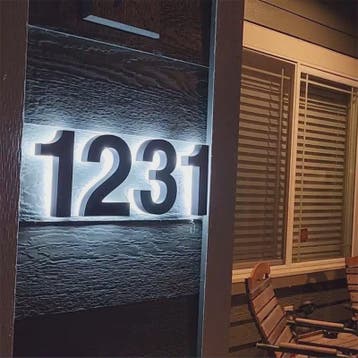 Moderne Verlichte Huisnummers LED - Stijlvol en Duurzaam Hui, Verzenden, Nieuw