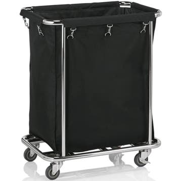 Linnenwagen | RVS/Nylon | Incl. Waszak | Wielen (Geremd) |, Verzenden, Nieuw in verpakking