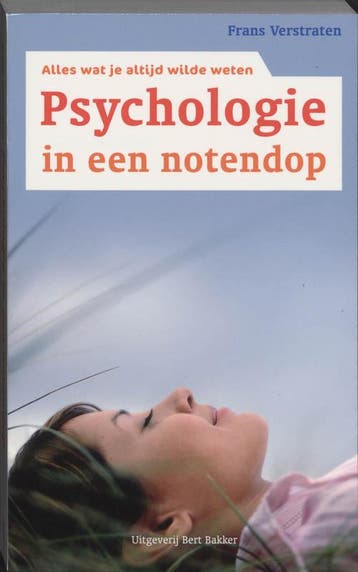 Psychologie in een notendop - F. Verstraten 9789035129054, Verzenden, Zo goed als nieuw, F. Verstraten