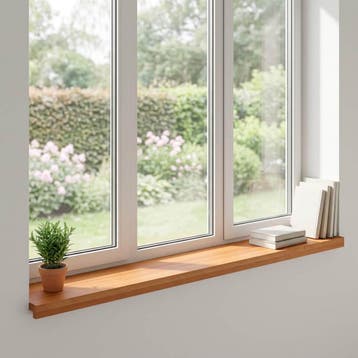 vidaXL Raamkozijnen 2 st Licht Bruin 120 x 30 x 2 cm, Doe-het-zelf en Verbouw, Verzenden, Nieuw