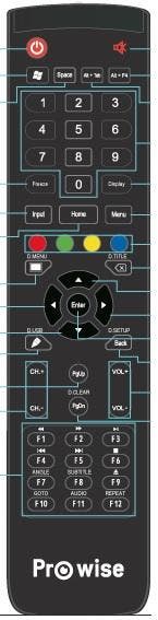 Afstandsbediening Prowise pw-70v02 pw-55v02touch, Ophalen of Verzenden, Nieuw, Origineel
