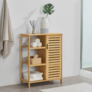 [en.casa] Badkamerkast Vetlanda opbergkast 87x66x33 cm houtk, Verzenden, Nieuw