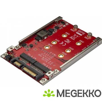 StarTech.com Dubbel sleufs M.2 schijf naar SATA adapter voor, Verzenden, Nieuw, Startech