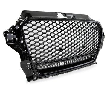 Grill Audi A3 8V RS3 look 2012-2016 Zwart, Auto-onderdelen, Overige Auto-onderdelen, Ophalen of Verzenden, Nieuw