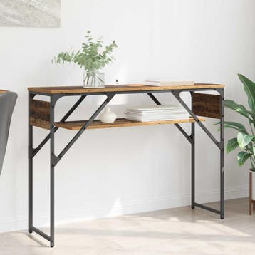 vidaXL Consoletafel Oud Hout Bewerkt hout 105x30x75cm, Verzenden, Nieuw