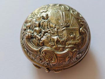 18e eeuws Zakhorloge Beschermkast - Zilver .800 - NO RESERVE, Antiek en Kunst