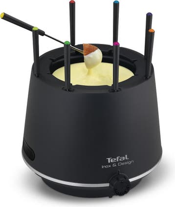 Tefal Inox & Design EF2658 - Elektrische Fonduepan - 8, Ophalen of Verzenden, Zo goed als nieuw