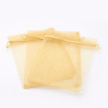 50 x Organza zakjes 13 x 18cm Goud geel, Ophalen of Verzenden, Nieuw
