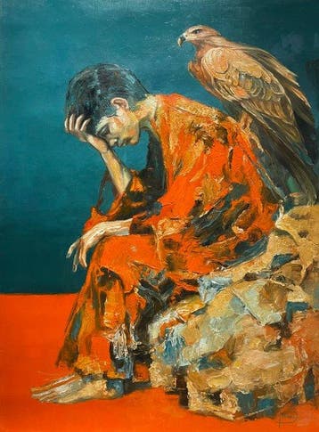 Davide Serrano (XX-XXI) - Fuoco sulla schiena, Antiek en Kunst