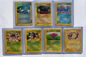 Pokémon - 7 Card - Golem Holo Rare, Magikarp, Weezing Rare,, Nieuw