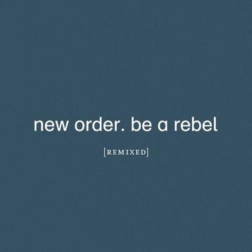 cd - new order - BE A REBEL REMIXED (nieuw), Verzenden, Zo goed als nieuw