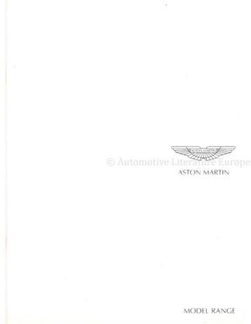 2011 ASTON MARTIN PROGRAMMA BROCHURE ENGELS, Nieuw, Author