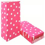 Fako Bijoux - 50 Donkerroze Uitdeelzakjes Met Stippen -, Verzenden, Nieuw