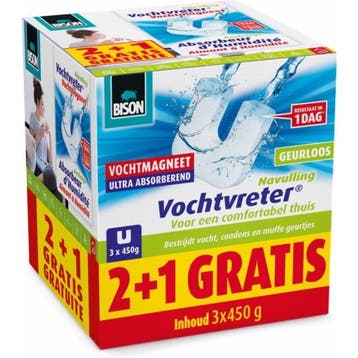 Vochtvreter navulling | Bison | Magneet, Witgoed en Apparatuur, Luchtbehandelingsapparatuur, Verzenden, Nieuw