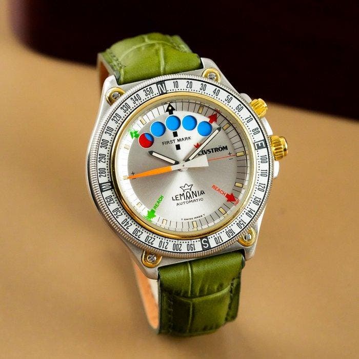 Lemania - Elvstrom Regatta - 8734 (sg.664) - Heren -, Sieraden, Tassen en Uiterlijk, Horloges | Heren