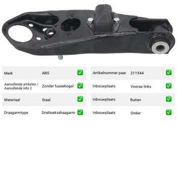 Draagarm Vooras links Buiten Onder Mazda E E2200 D, Verzenden, Nieuw, Mazda