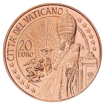 Vaticaan 20 Euro Sint Pieter 2021, Verzenden