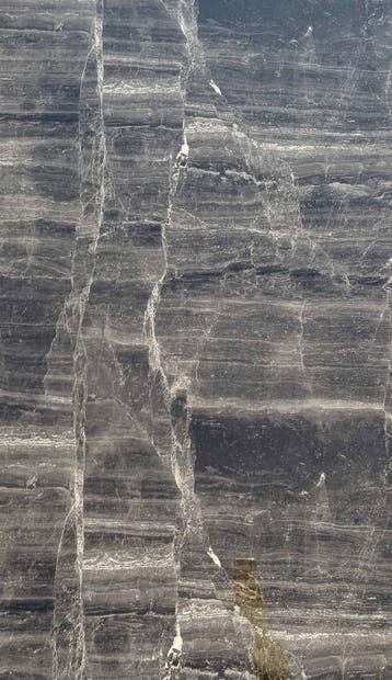 PVC wandpaneel 280x122 Black Slate - sample, Nieuw