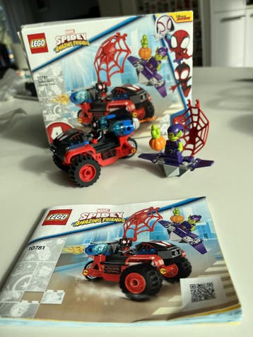 LEGO Spider Man#039s Techno Trike 10781, Zo goed als nieuw, Complete set, Lego