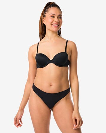 HEMA Damesstring naadloos micro zwart, Kleding | Dames, Ondergoed en Lingerie, Verzenden, Zwart