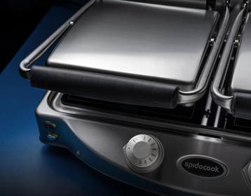 Spidocook Dubbele Grill | Contactgrill Glas-Keramisch | 120°, Ophalen of Verzenden, Nieuw in verpakking