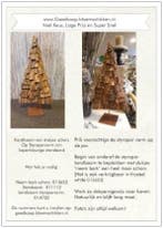DIY Werkbeschrijving Kerstboom Styropor schors op voet, Ophalen of Verzenden, Nieuw