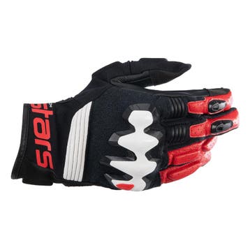 Alpinestars Halo Leren Zwart Wit Felrood Handschoenen, Nieuw met kaartje, Alpinestars, Handschoenen, Heren