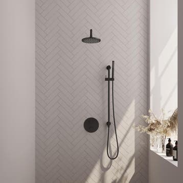 Brauer Black Carving Thermostatische Regendoucheset Inbouw -, Ophalen of Verzenden, Nieuw