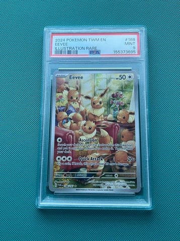 Pokémon - 1 Graded card - Eevee 188 - PSA 9 - Scarlet &, Nieuw