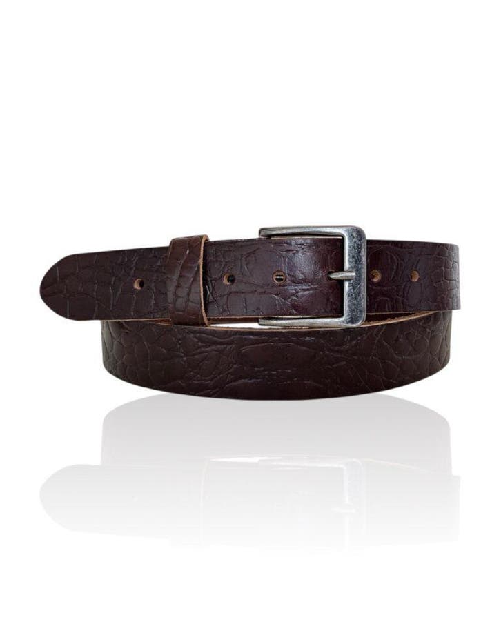 Mooie Italiaanse Riccamente Bruine Croco riem AANBIEDING, Kleding | Heren, Riemen en Ceinturen, Echt leder, Bruin, Nieuw, Riem of Ceintuur