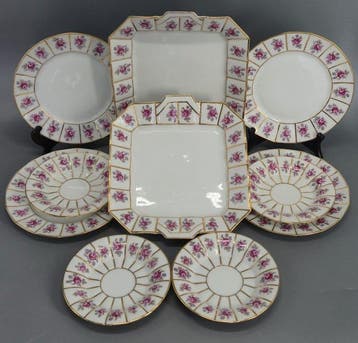 Eetservies - Fürstenberg Porzellan – 10-teiliges Konfekt-Set, Antiek en Kunst