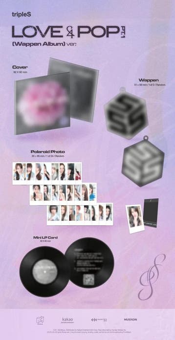 kpop merchandise - Triples - Love&amp;pop pt.1 (accessoires), Verzamelen, Verzenden, Zo goed als nieuw