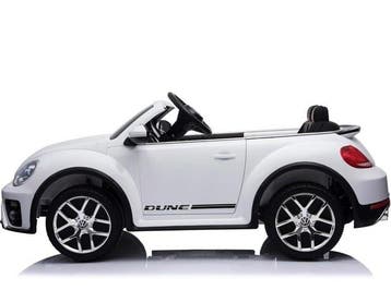 Volkswagen Beetle, 12 volt Kinder Accu Auto met rubberen ban, Ophalen of Verzenden, Nieuw